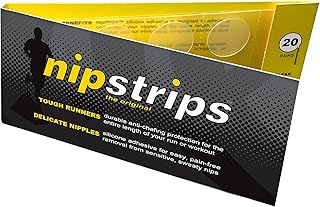 BEST NIPPLE CHAFING SOLUTION for Long Distance Runners, Clear Adhesives That Are Discreet & Painless, Guaranteed To Go The Distance on Training & Race Day, Nip Guard Remedy - 20 Pairs