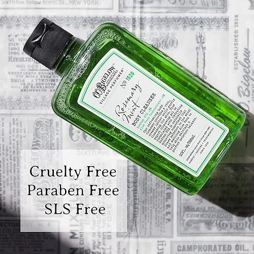 Miniatura 4 de C.O. Bigelow Limpiador corporal, menta de romero - N 1520, gel corporal hidratante para hombres y mujeres con aloe vera - Perfumador de aldea