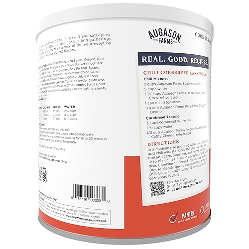 Miniatura 3 de Augason Farms Southwest Chili Mix Net Wt. 3 lbs 10 oz (1.65 kg)