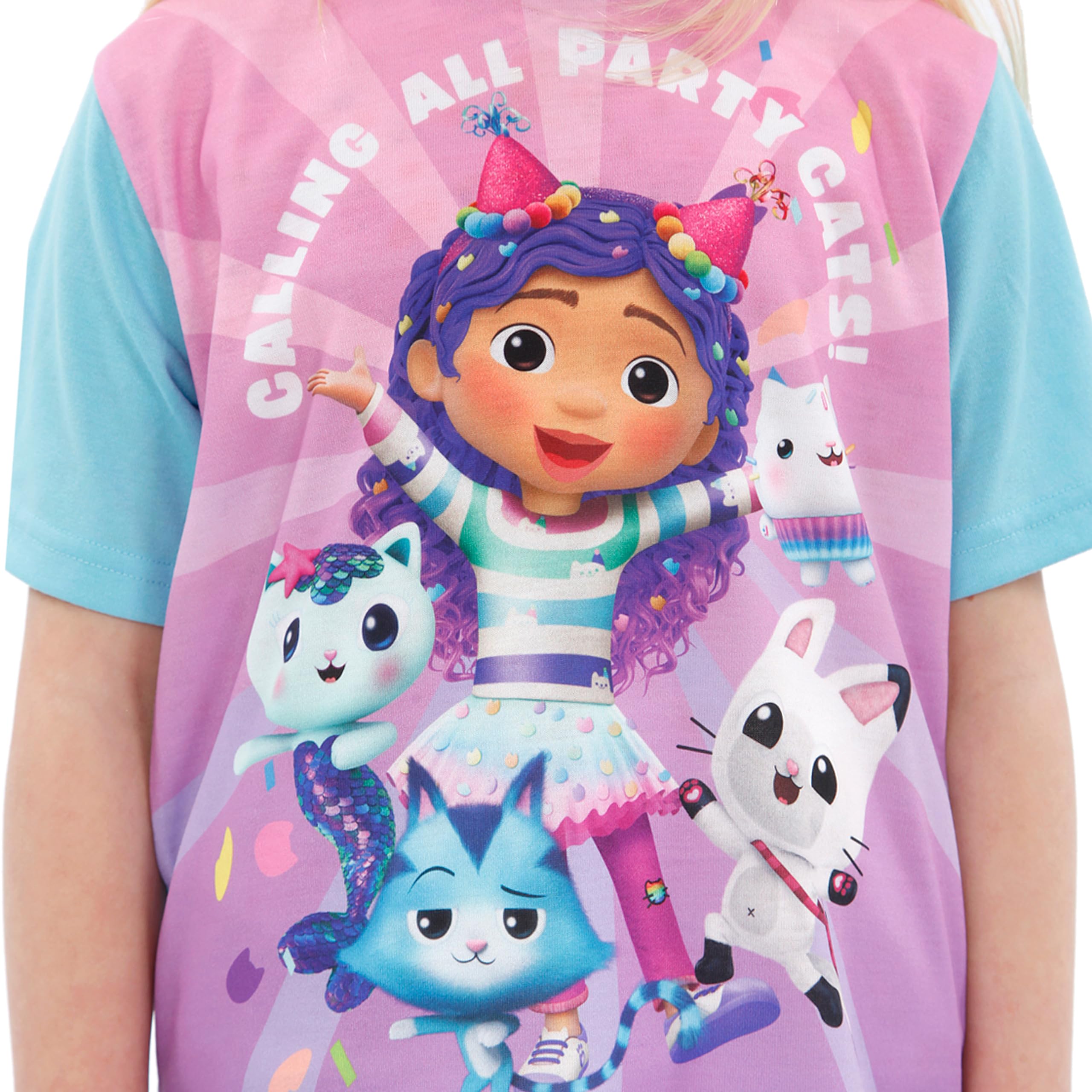 DreamWorks Gabbys Dollhouse Pyjama Fille | Gabby Pyjama Court Fille | Pyjama Maison De Poupée Gabby