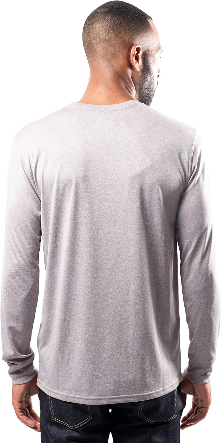 Ultra Game Men's NBA Official Long Sleeve Athletic Quick Dry Performance T-Shirt