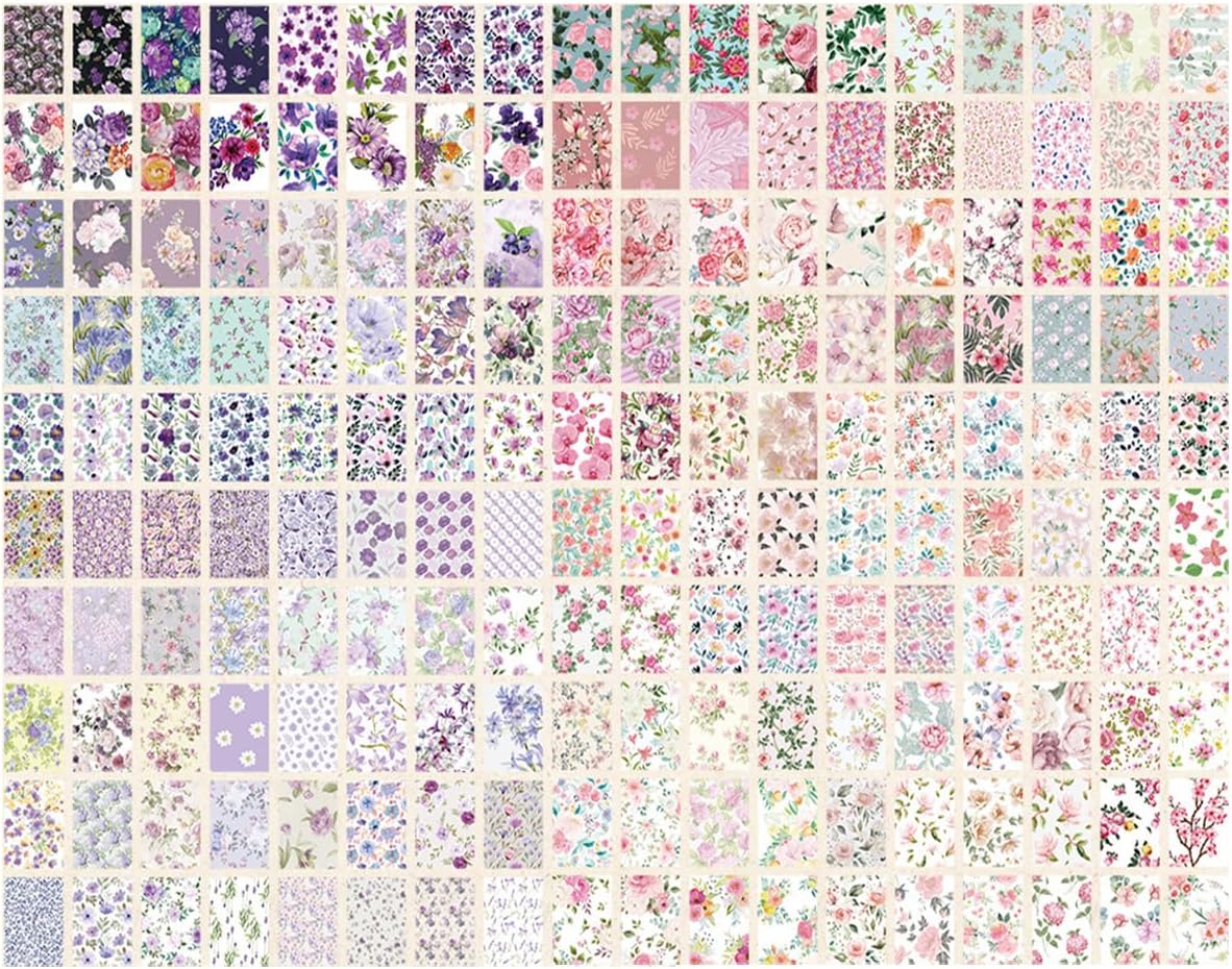 200 Sheets Scrapbooking Journaling Supplies, Vintage