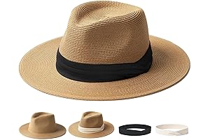 Panama Hat for Men: Fedora Straw Beach Hat