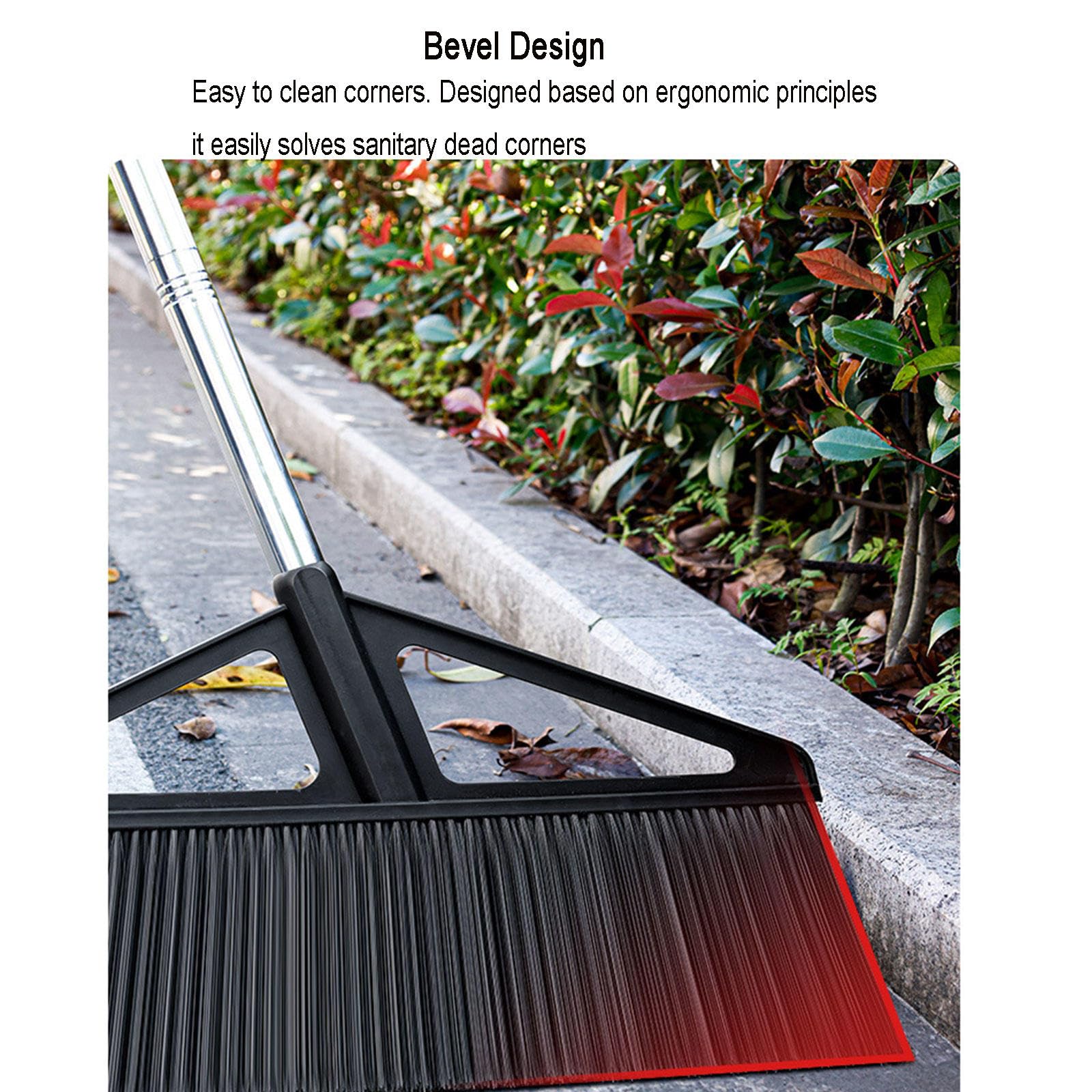 Scope da Esterno con Manico Lungo, Scopa Resistente con Setole Rigide per Spazzare Garage, Patio, Terrazza, Cucina, Pulire Peli di Animali Domestici, Erbacce, Foglie
