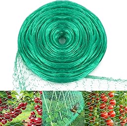 4M x 12M Bird Netting 20mm Fine Mesh Protection Netting Strong and Reusable for Fruit Trees, Vegetables and Ponds - Protects Against Birds and Fallen Leaves