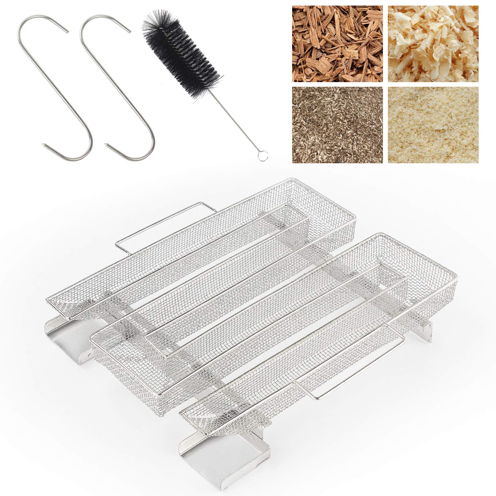 Cookidea Premium Cold Smoke Generator - Made of Stainless Steel for Long Hour Cold Smoking, Grill Meat Smoker Tray, Grill, BBQ Smoking Accessories for Smoke Time Up To 8-20 Hours