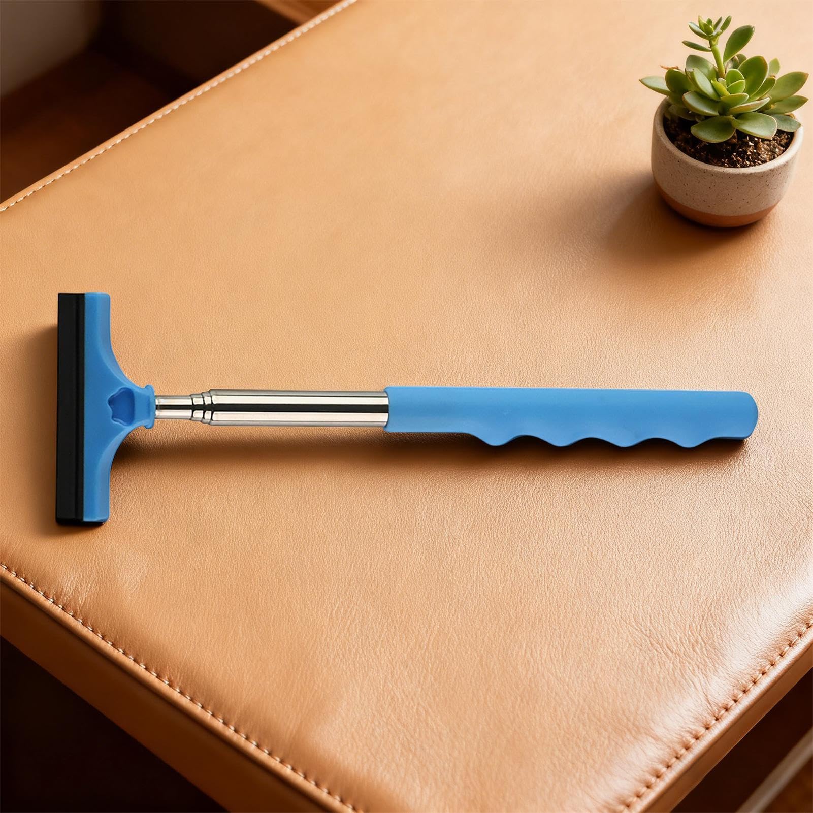 Portable Car Window Squeegee - Telescopic Windshield Cleaner | Made With PP Material And Stainless Steel, 18x5.59cm Size, Efficient Mirror Wiper For Trucks SUVs Sedans, Ideal For Outdoor Daily Commute