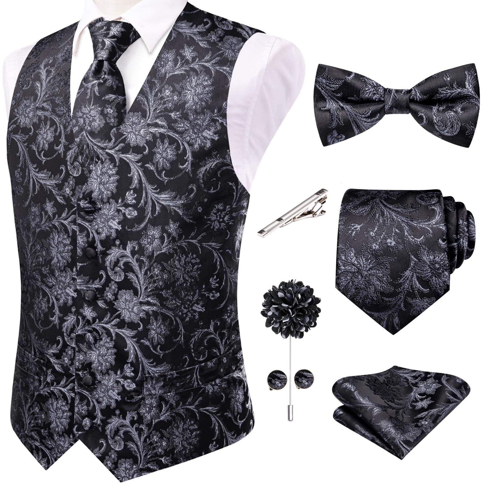 Hi-Tie Silk Jacquard Set