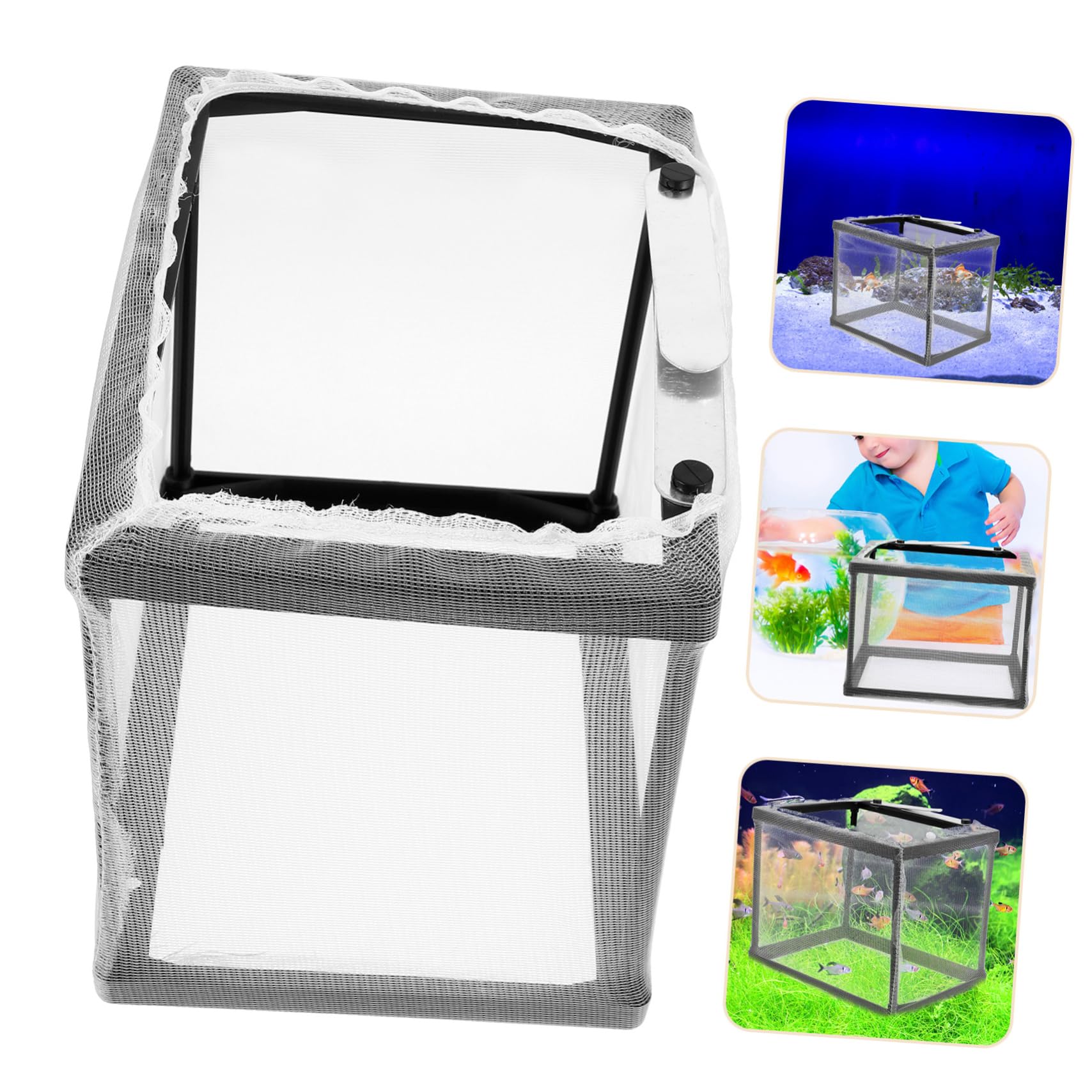 HANABASS 5stücke Aquarium Zuchtbox Für Babyfische Atmungsaktive Isolationsbox Mit Feinem Netz Sicher Und Praktisch Für Aufzucht Leicht Zu Reinigen Und Tragbar Für Aquarien Und