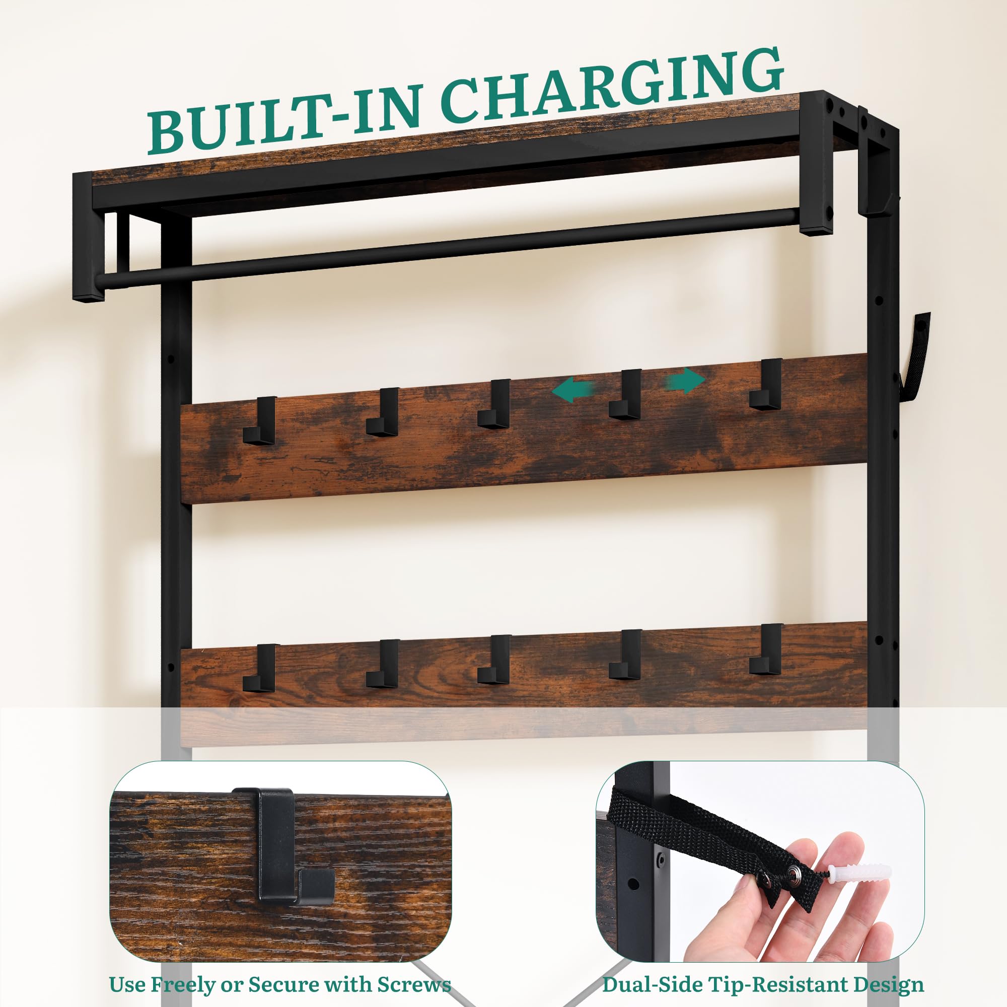 All-in-One Flurstation – Garderobe, Bank & Schuhregal