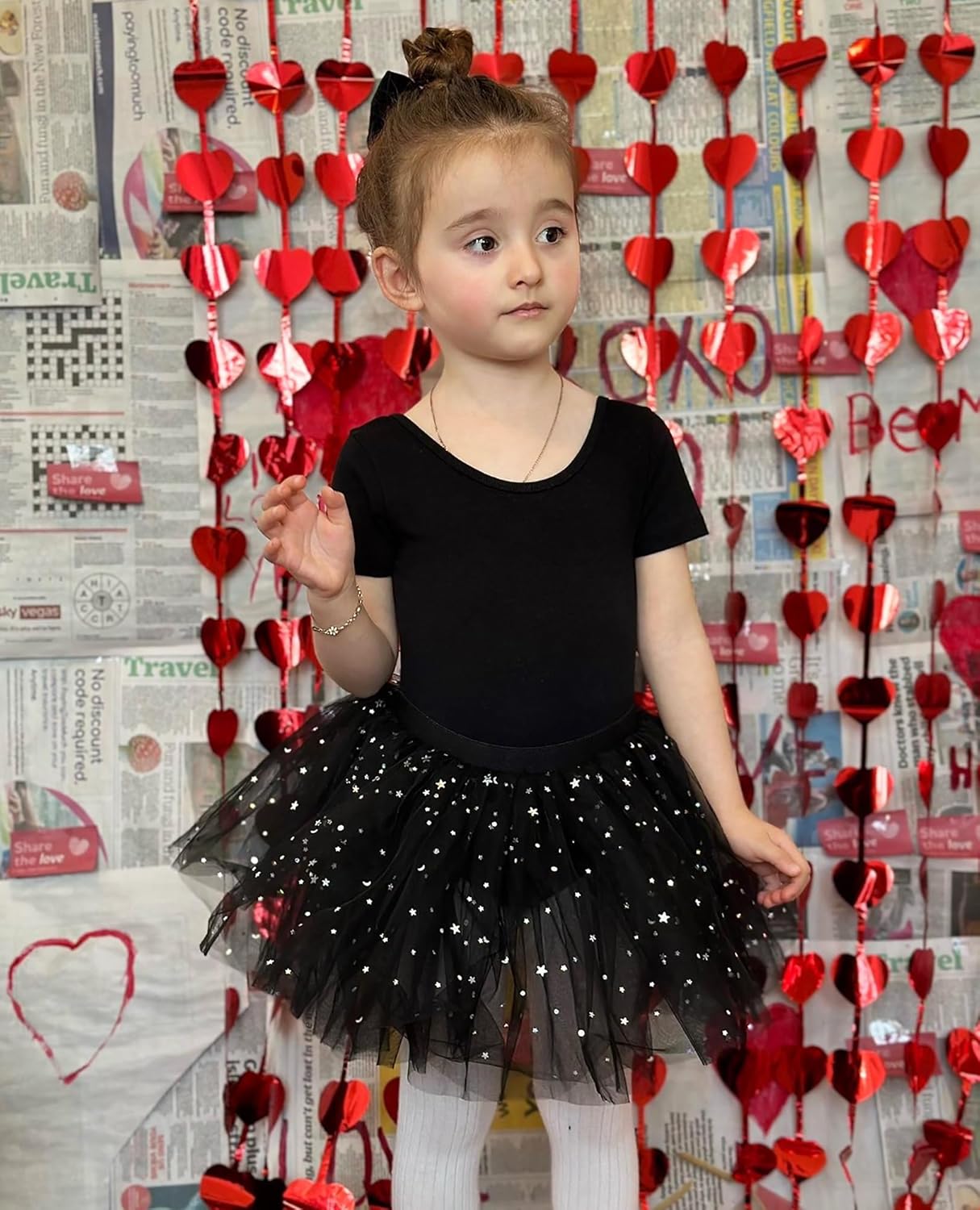 Zaclotre Girls Ballet Leotards Short Sleeve Bow Back Tutu Ballerina Costume Toddler Dance Dress Outfit Combo - Image 4