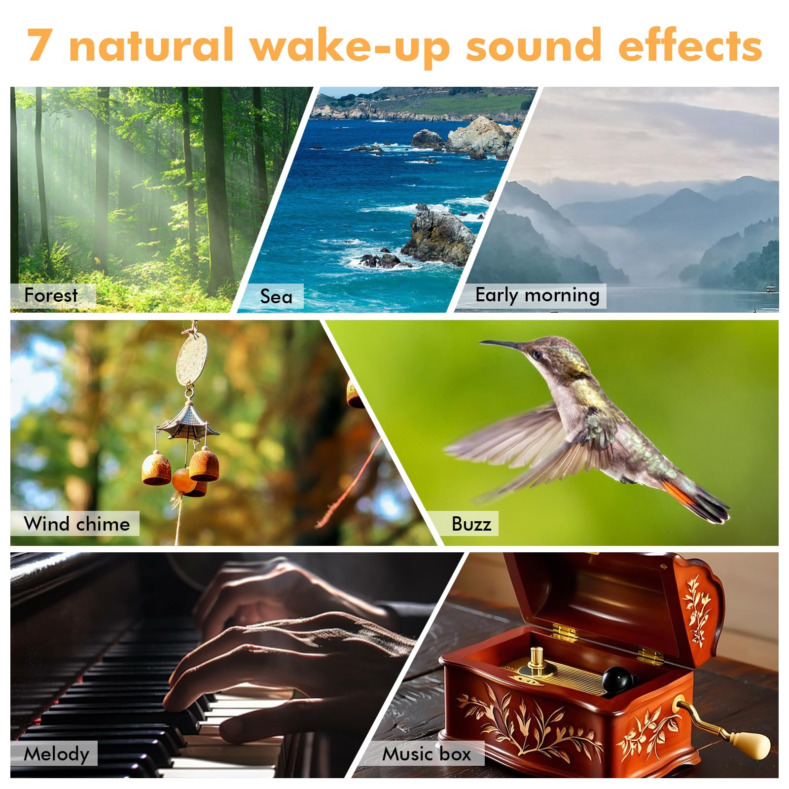 GOMETY Réveil Lumineux Simulateur d’Aube, Réveil Lever du Soleil avec Snooze, 7 Sons Naturels, Veilleuse LED 9 Couleurs, Réveil Enfant et Adulte pour Chambre