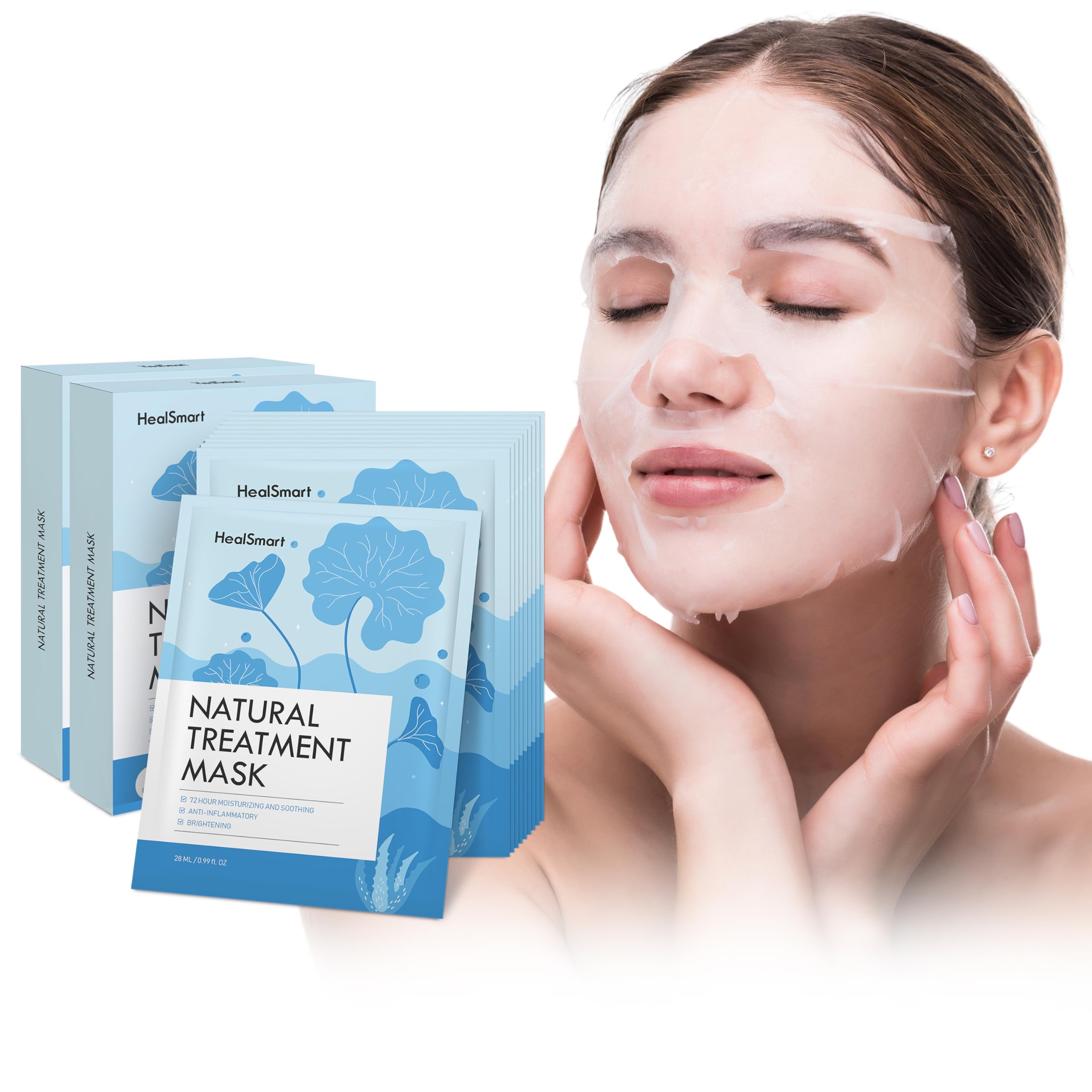 Amazon.com : HealSmart 10 Pack Facial Mask 72 Hour