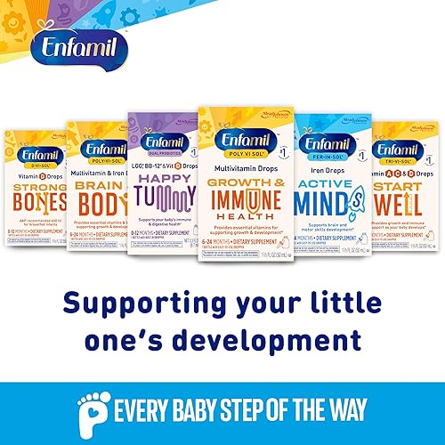 Miniatura 6 de Enfamil Poly-Vi-Sol Suplemento multivitamínico líquido para bebés y niños pequeños botella cuentagotas de 17fl oz el embalaje puede variar