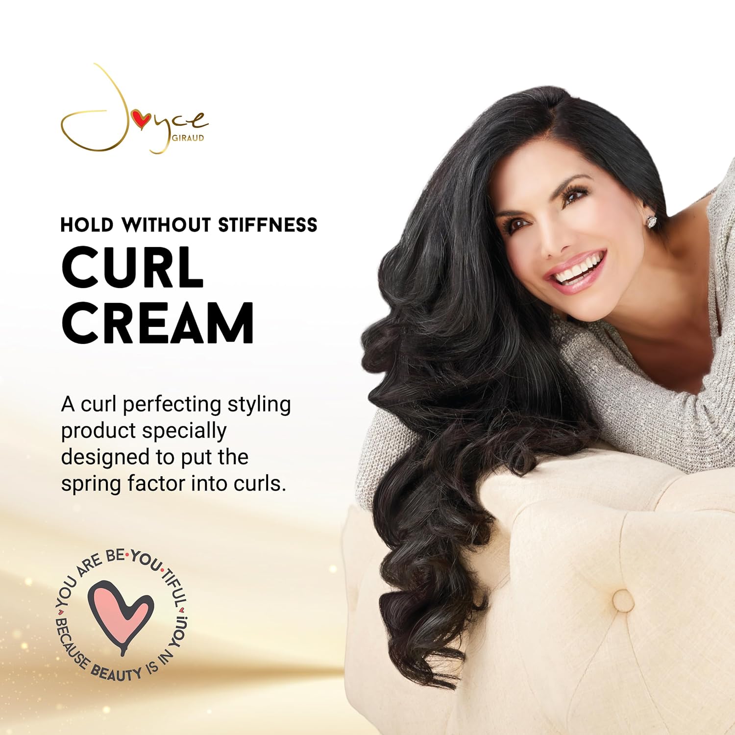 Joyce Giraud Curl Cream, Frizz-Free Flexible Hold & Definition, Nourishing Curl Boosting System, 5 oz - Image 2