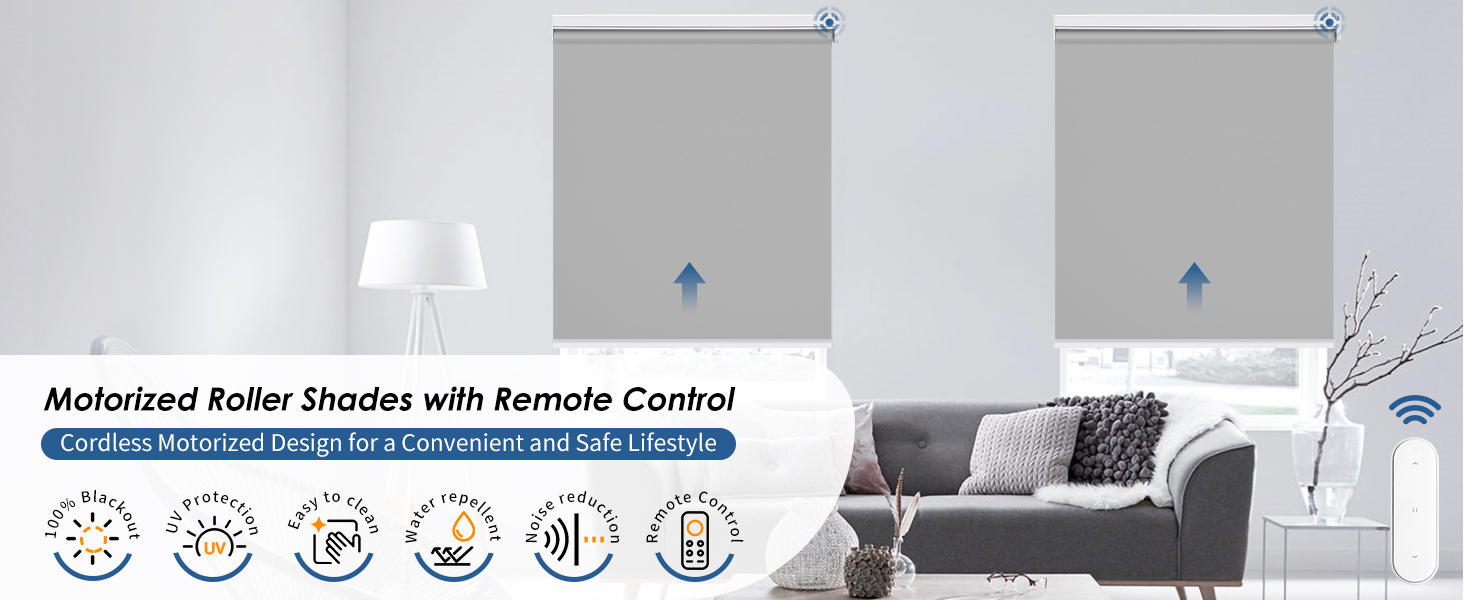 grandkor 電動ロールスクリーン　90×120 Amazon.com: Grandekor Motorized Roller Shade with Remote