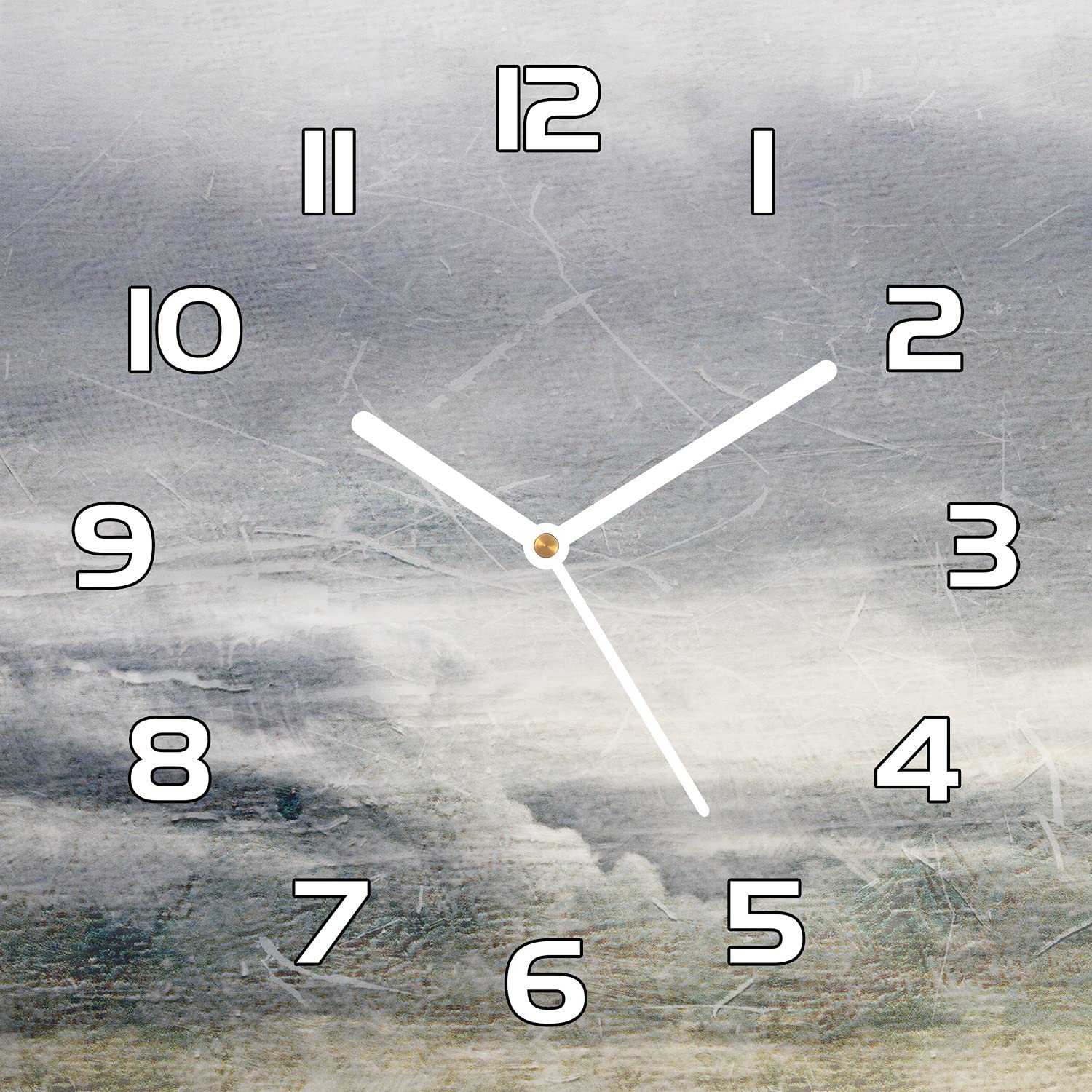 Horloge en verre securite 30x30 cm avec impression moderne de haute qualite