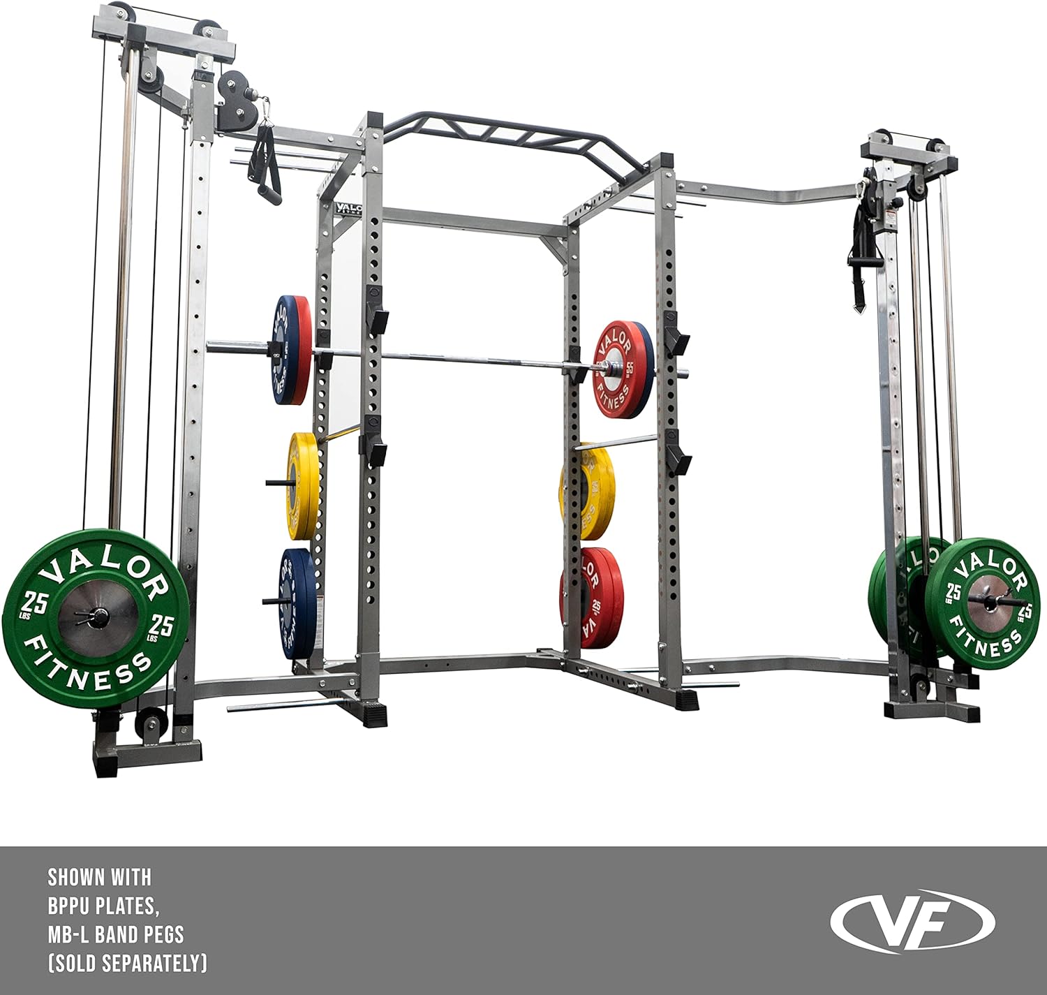 Amazon Valor Fitness 41 高耐久 パワーケージ マルチグリップ 懸垂バー コンプリートホームジム用バンドルオプション Valor Fitness 筋力トレーニング