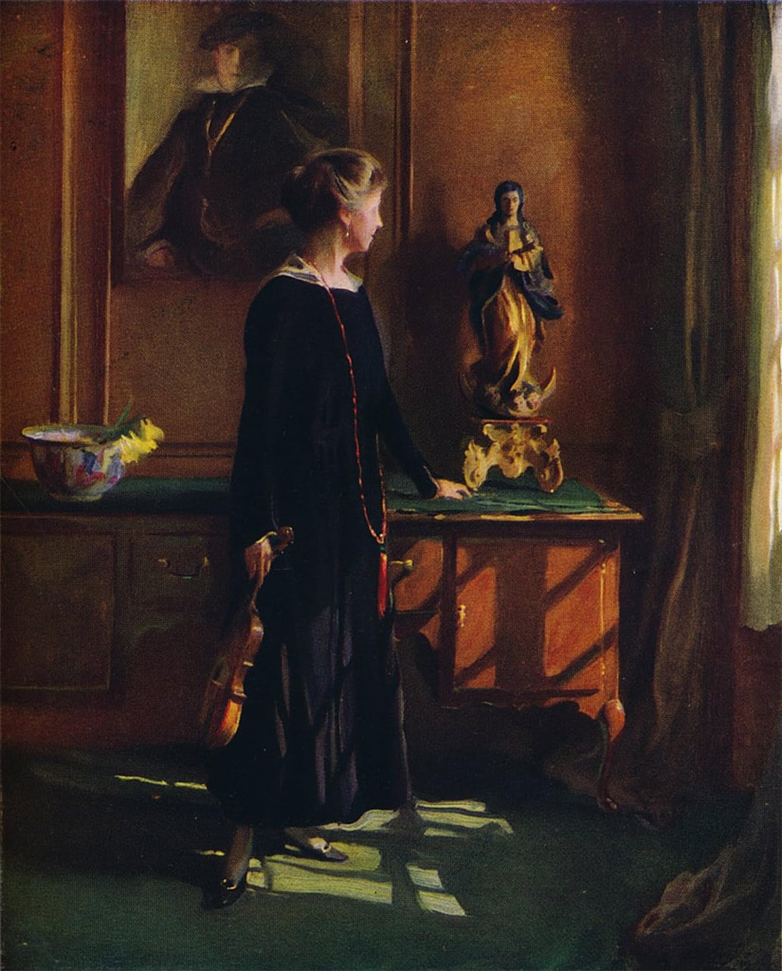 ARTXLXXBN Famous Painting Art Wall Decor Abstract Art Picture Lucy of Laszlo the Artists Wife by De László Animal Pictures for Home Decor 60x90cm