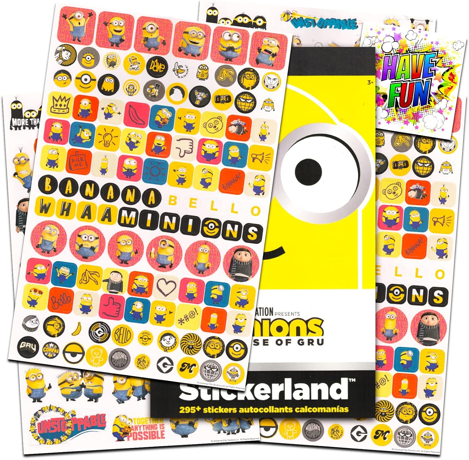 Despicable Me 3 Stickers Over 295 Stickers Featuring Minions