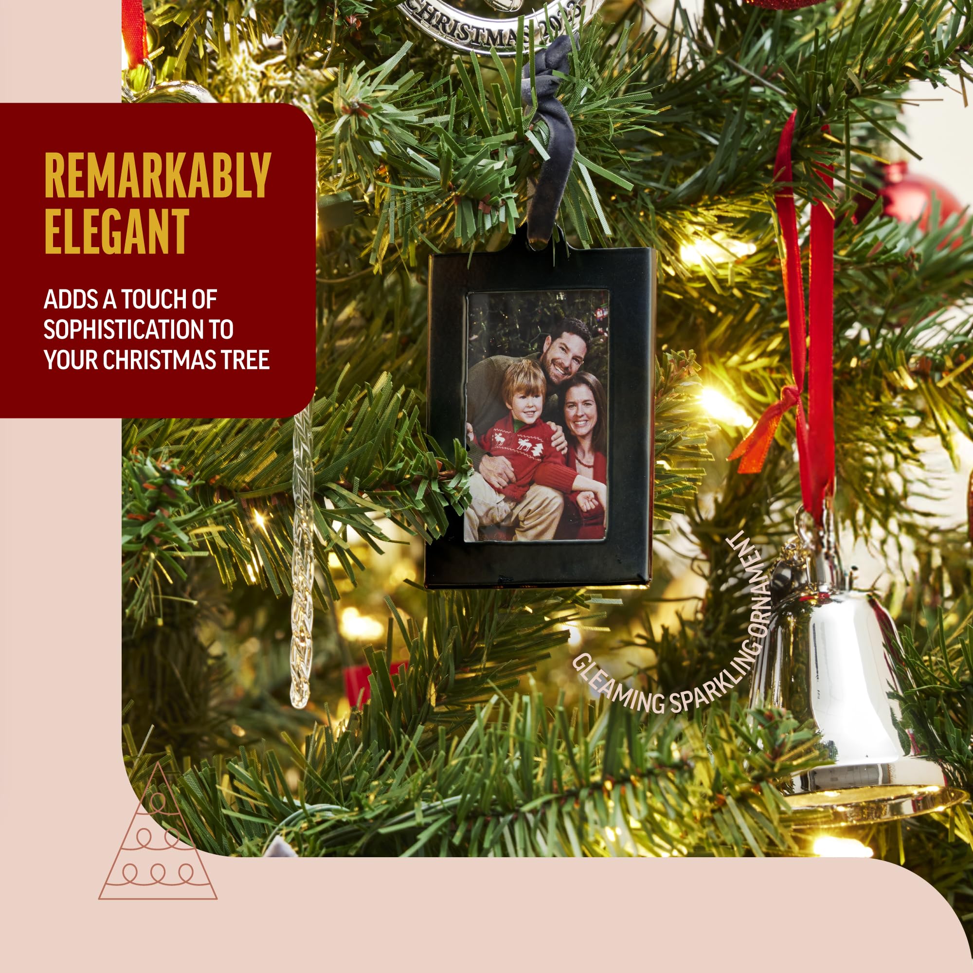 クリスマスオーナメントセット　フォトフレーム Amazon.co.jp: Klikel ファミリーツリー写真フレーム