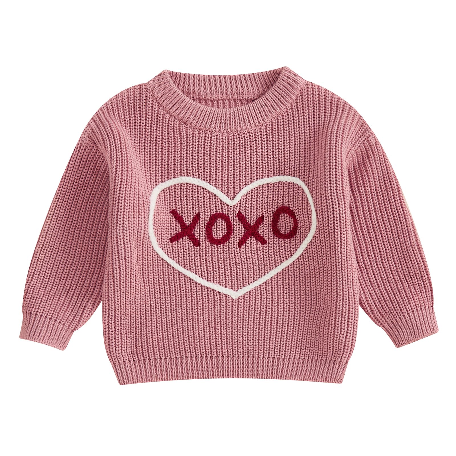 LSFYSZD Toddler Baby Girls Boys Halloween Pumpkin Sweaters Long Sleeve Crew Neck Winter Warm Knitwear Pullover Jumpers Top — view 223