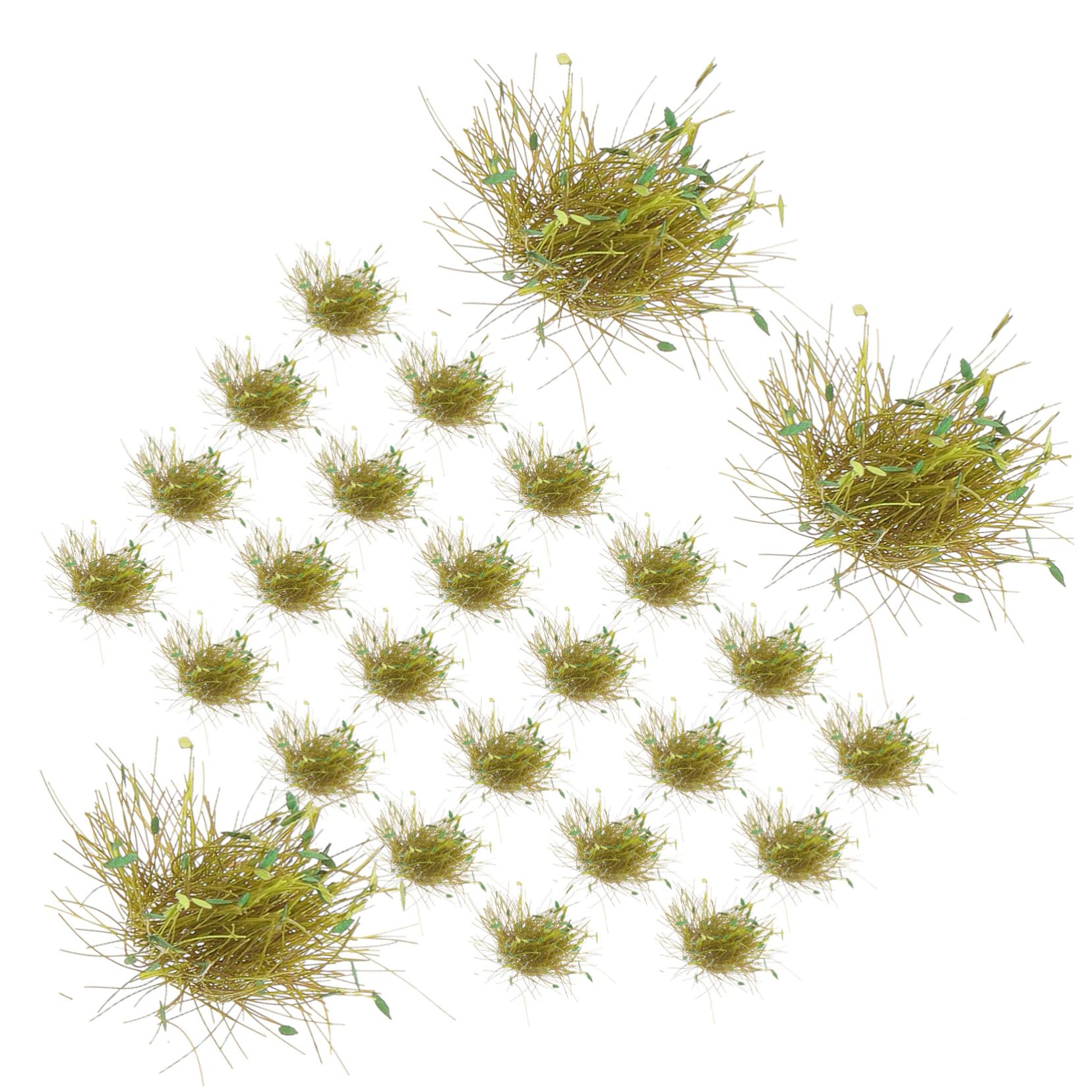 Uonlytech Miniature Grass Tuft Kit Diorama Grass Artificial Grass Tufts for Model Making Realistic Mini Moss Kit for Miniature Gardens Train Scenery Models