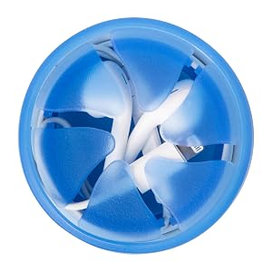 Digital Innovations The Nest – Tangle-Free Earphone / Earbud Case, Durable and Compact Storage System, Blue