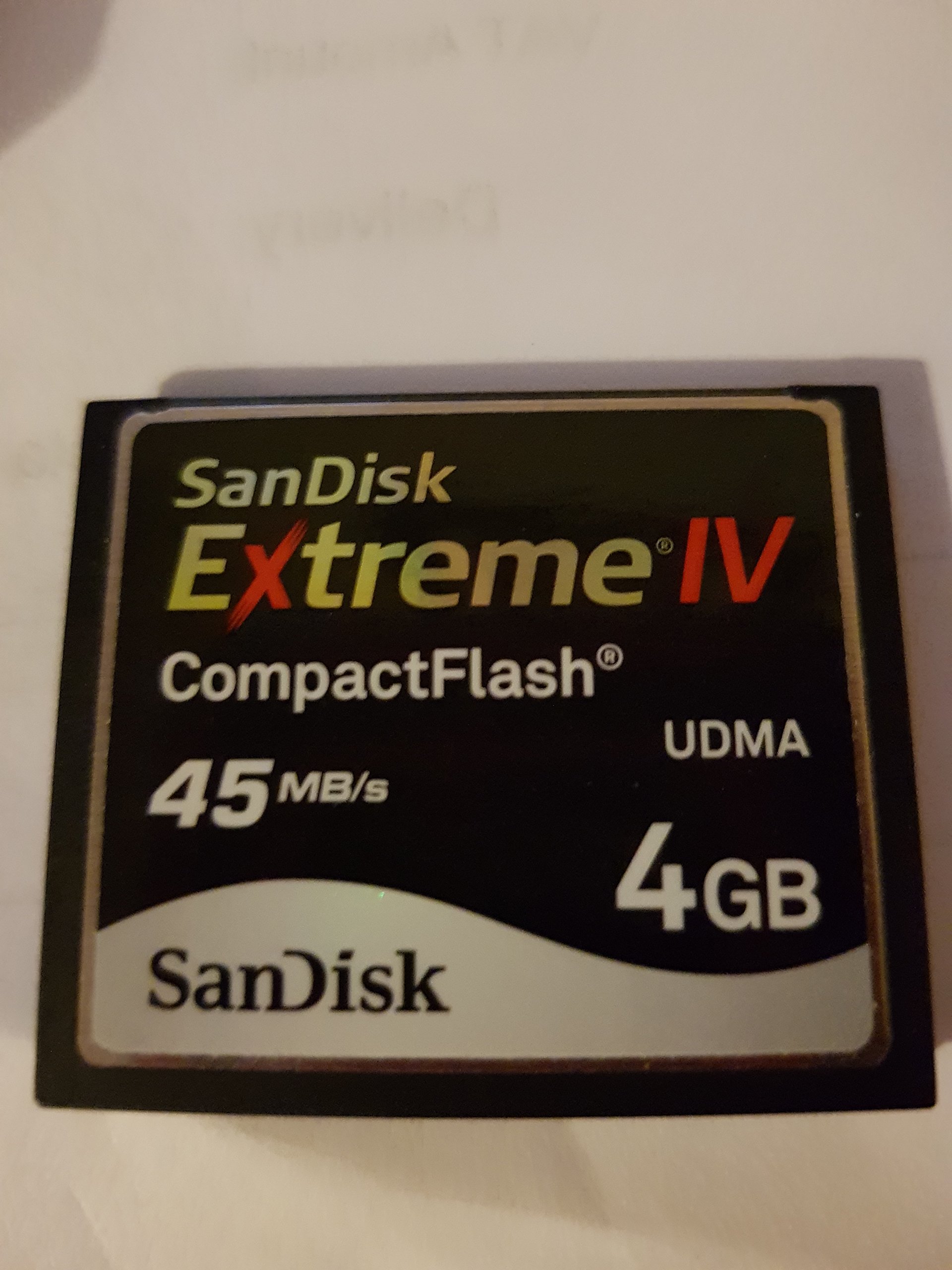 Amazon.com: SanDisk 4GB Extreme IV - Compact Flash memory card