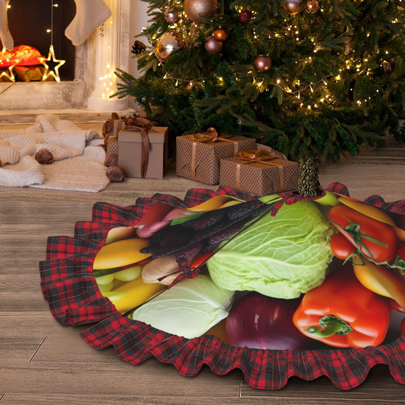 Jupe de sapin de Noël imperméable de 122 cm pour décorer vos vacances