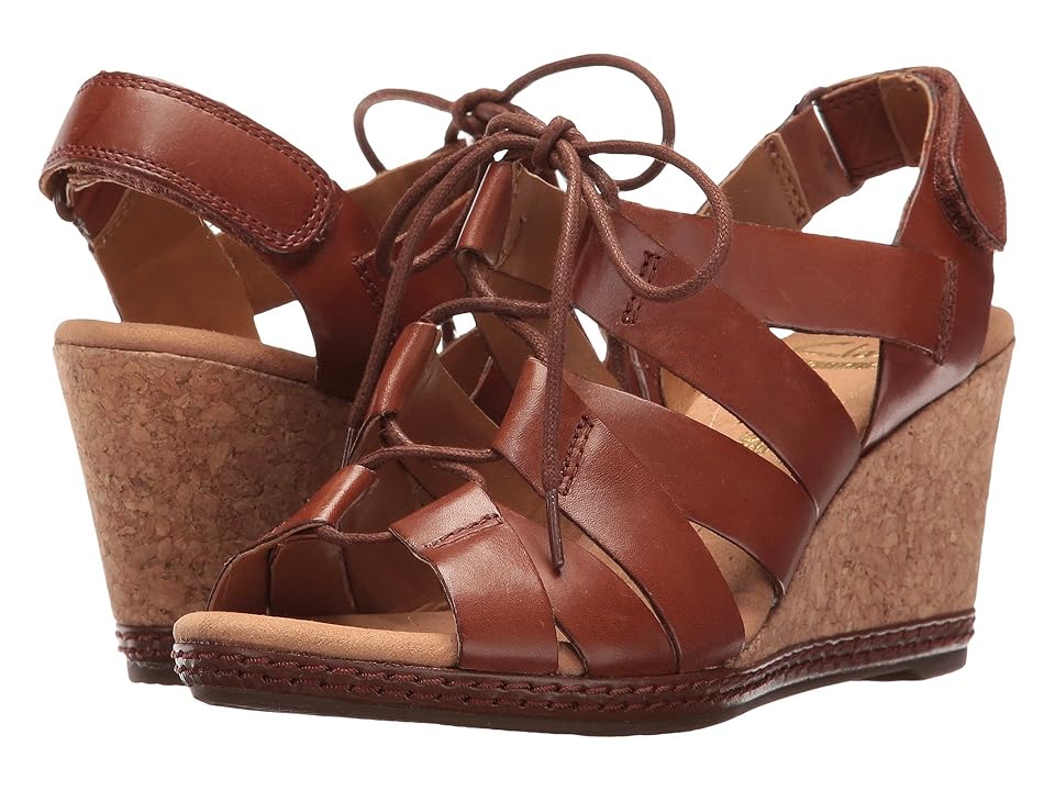 

Clarks Helio Mindin (Tan Leather) Women's Sandals