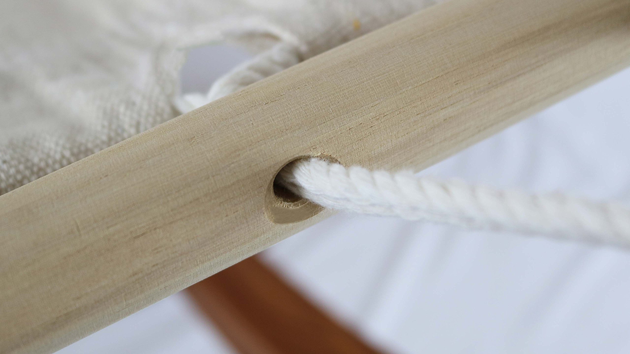 Oviala Hamac avec Support en Bois Blanc