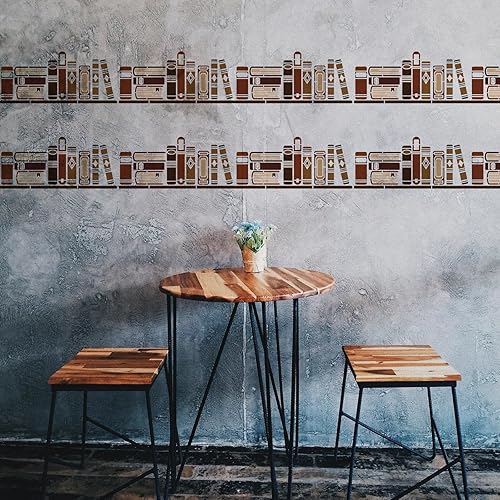 Miniatura 5 de FINGERINSPIRE Colección de plantillas de libros 11.7 x 8.3 pulgadas, reutilizable, bricolaje, manualidades, pared y muebles