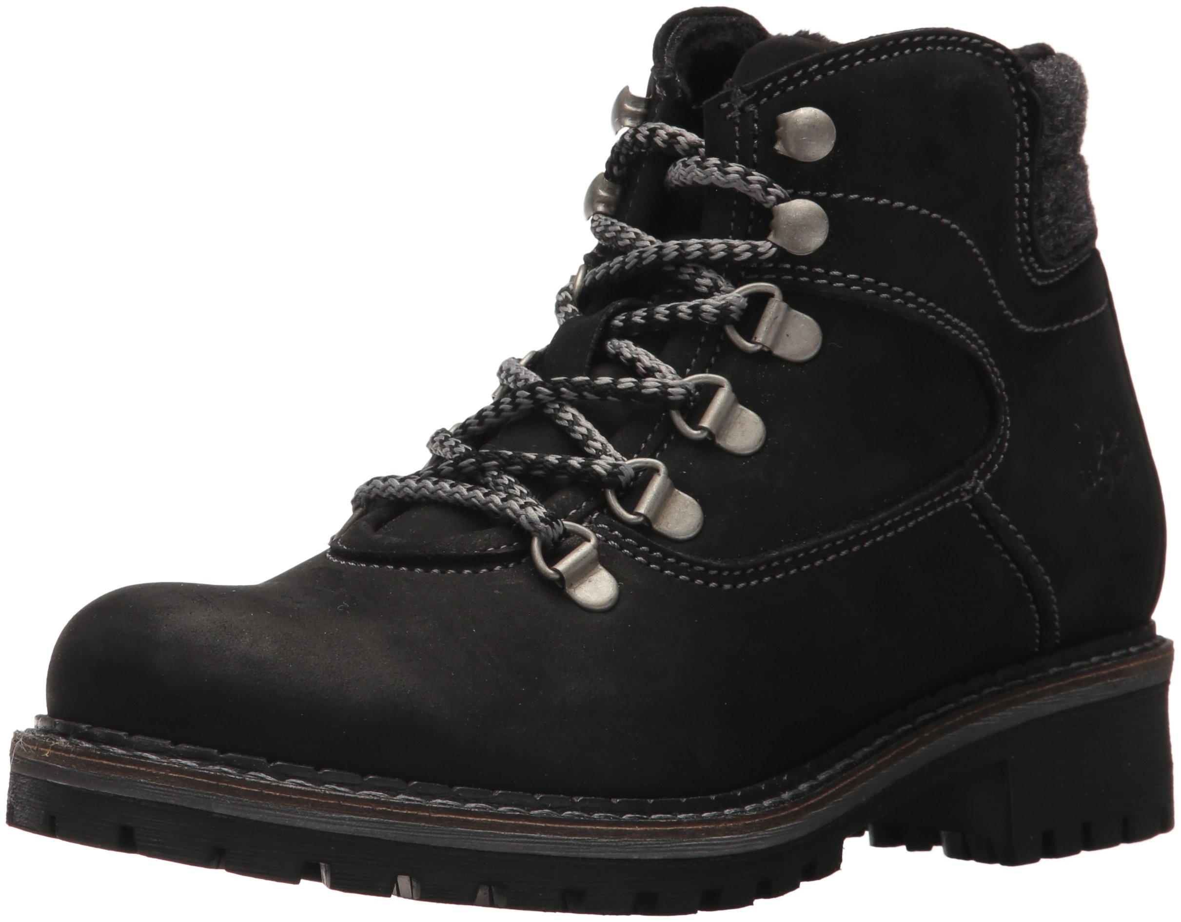 Bos. & Co. Women's Hartney Hiking Boot, Black Nubuck/Boil Wool, 36 M EU (5.5-6 US)