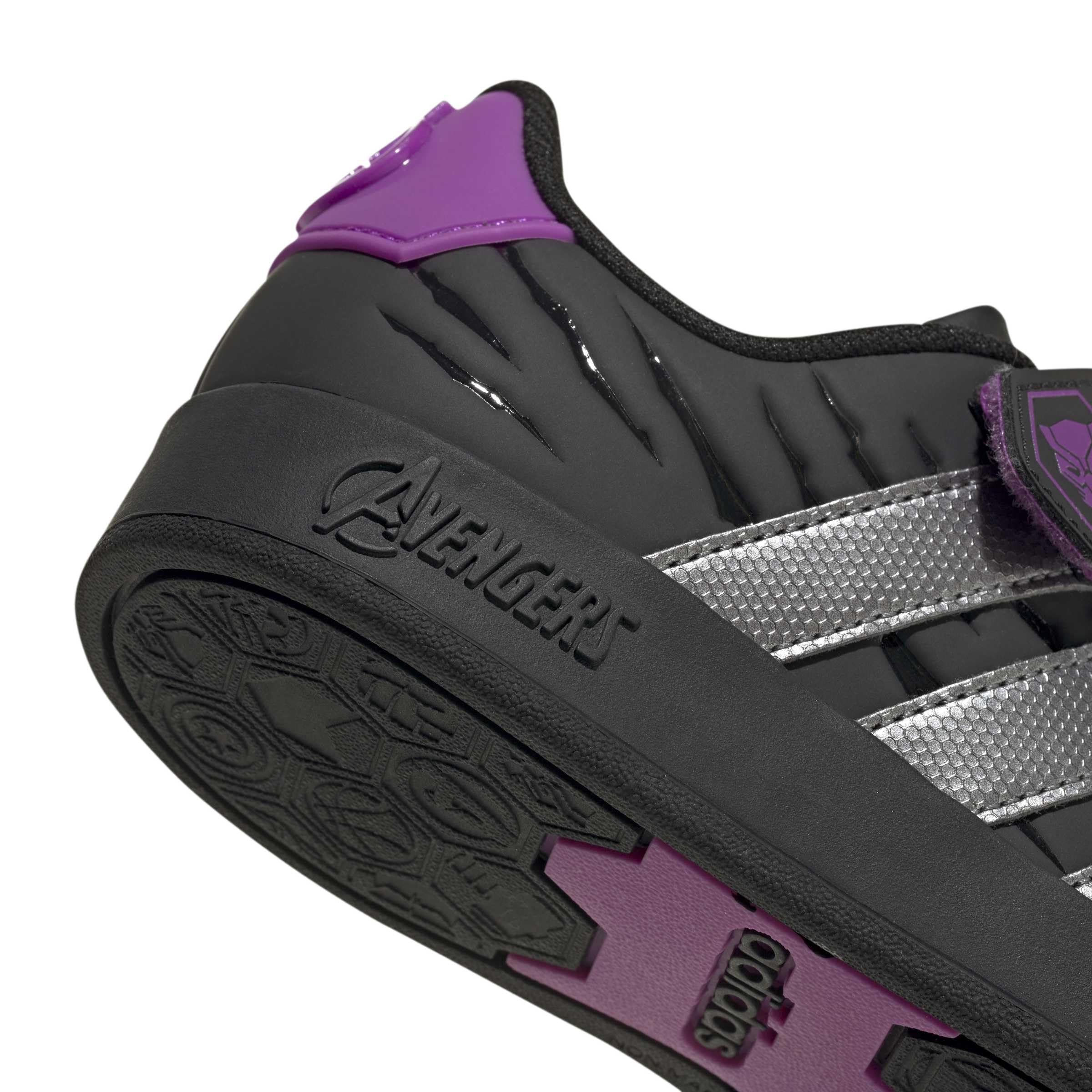 adidas Uniseks - dzieci Adidas Marvel Avengers Grand Court Kids Shoes, core black/iron met./purple burst, 28 EU