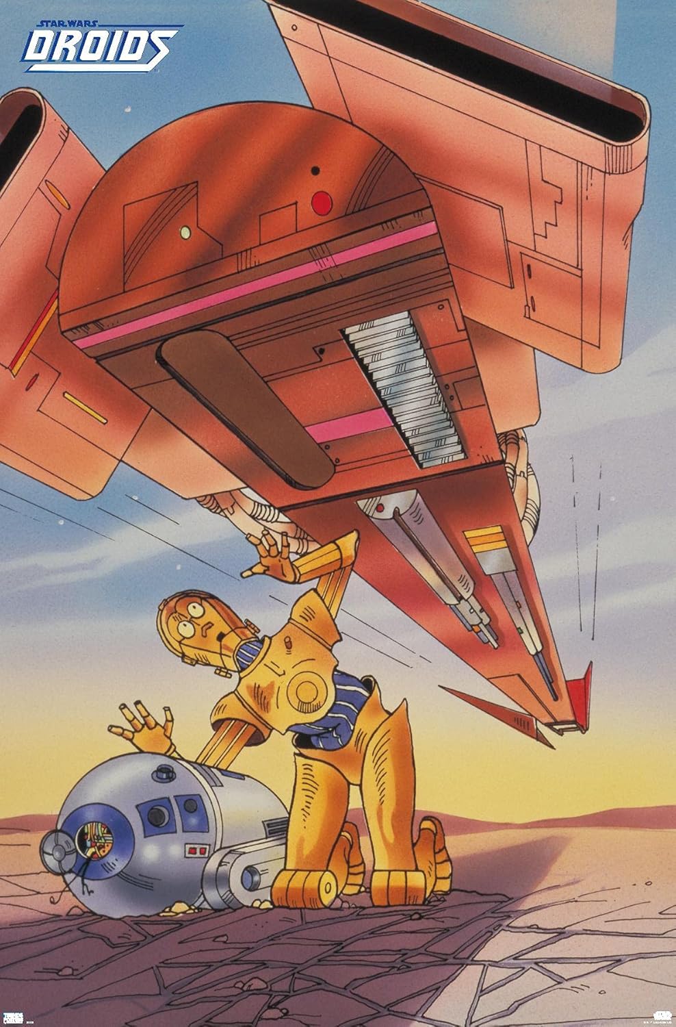 Trends International Star Wars: Droids - R2-D2, C-3PO Wall Poster, 34L x 22.4W, Premium Unframed Version