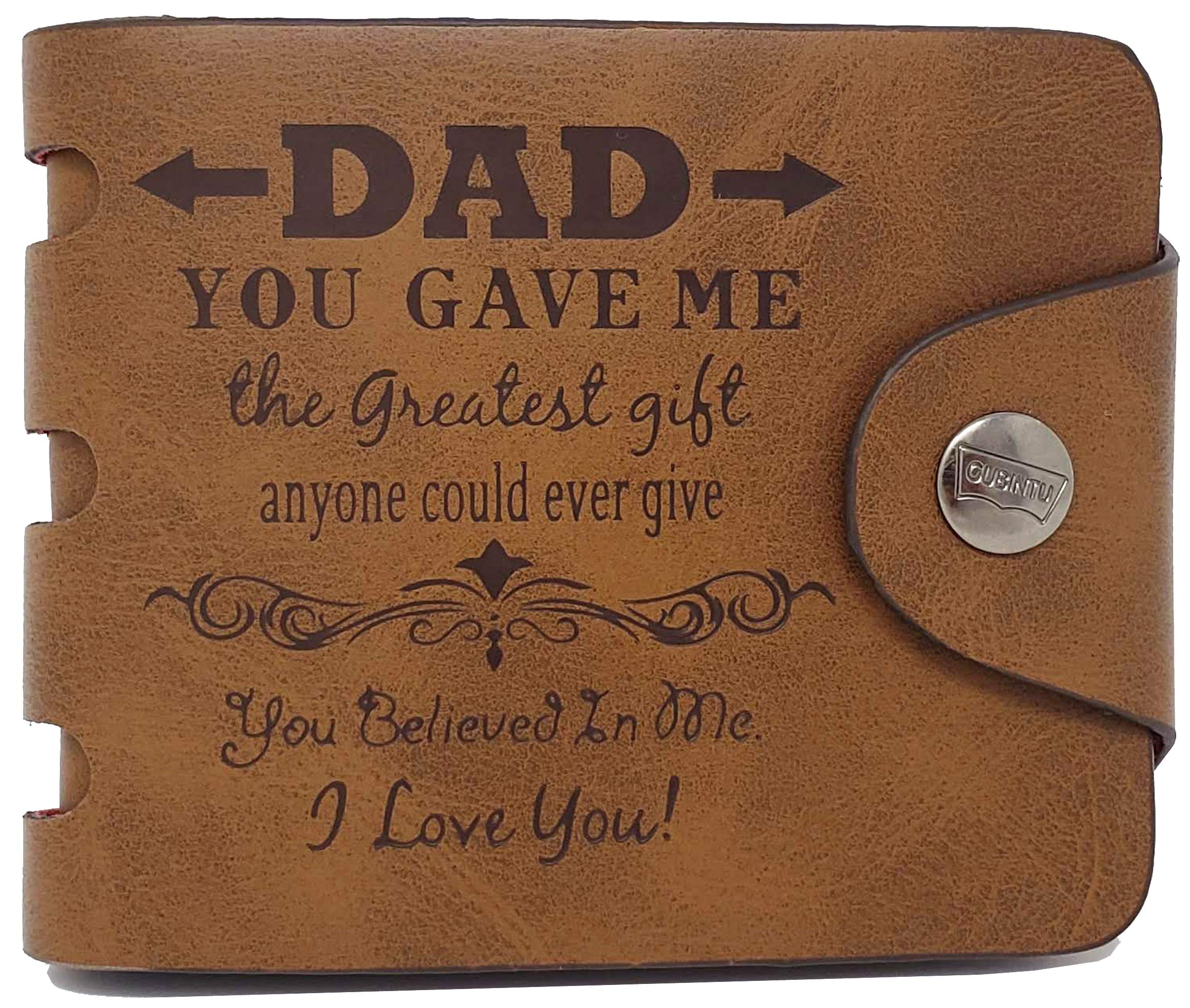 Engraved Wallet Gift For Dad, Father, Father-in-law, Birthday Christmas Special Gifts Present