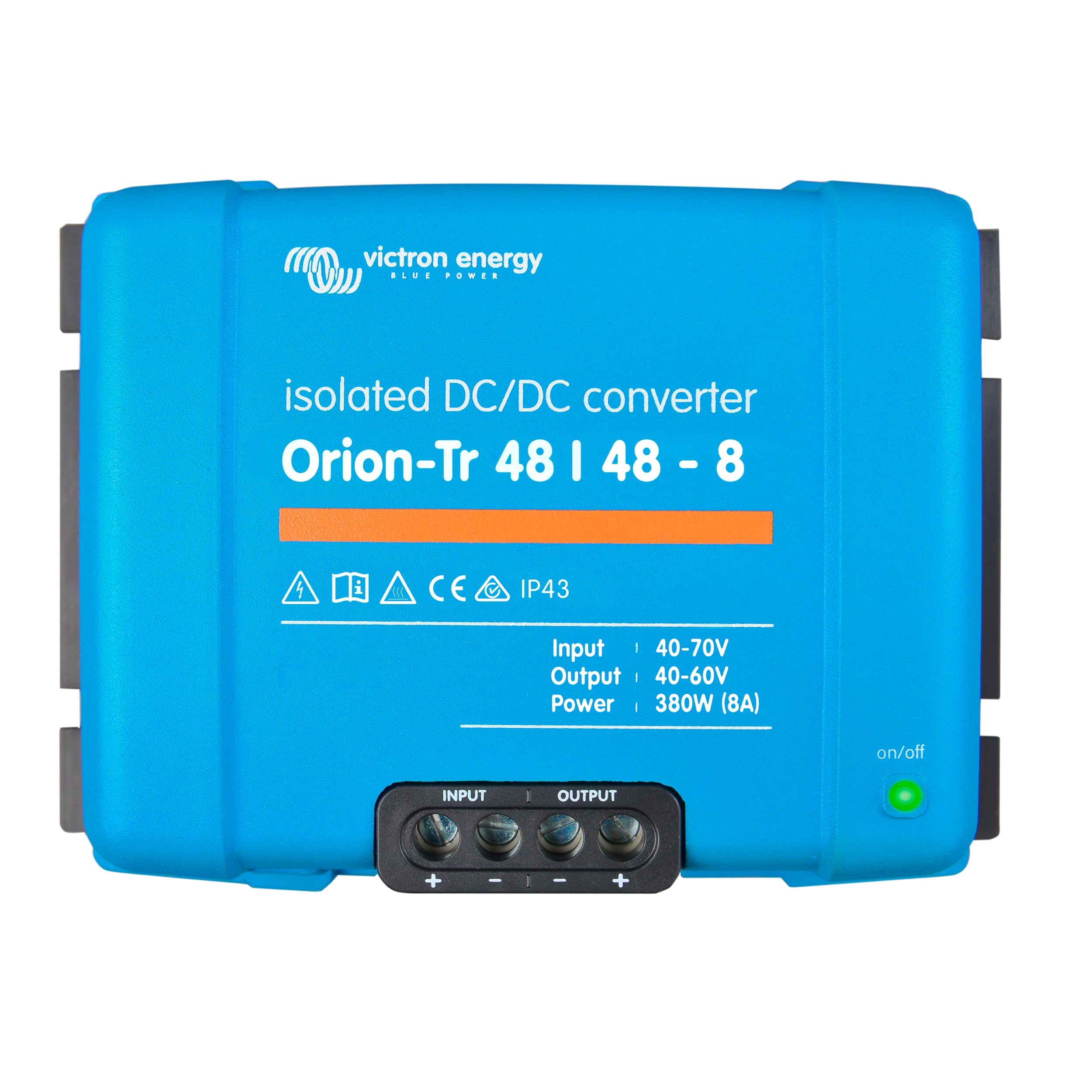 Victron Energy Orion-Tr IP43 48/48-Volt 8 amp 380-Watt DC-DC Converter, Isolated