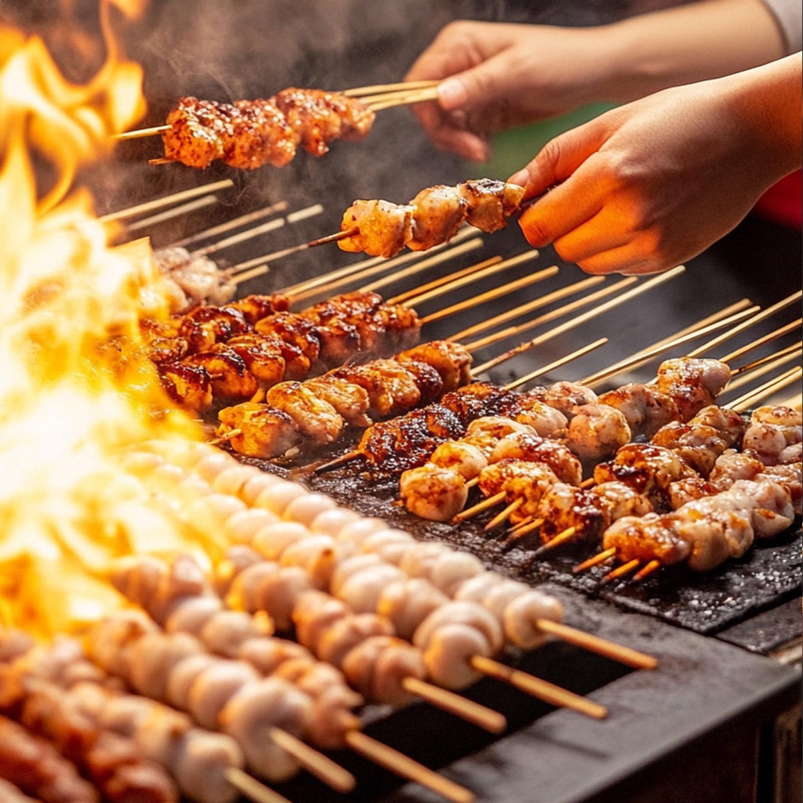200 Stück Bambusspieße – 16 Zoll (ca. 40 Cm), Für Grillen, Marshmallows, Obst & Fleisch