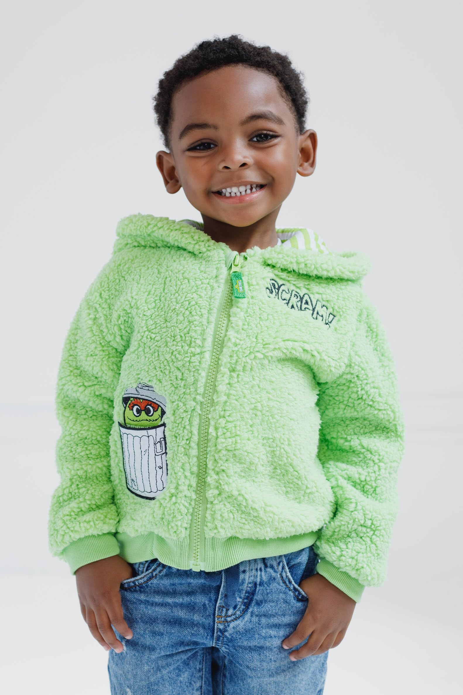 Sesame Street Bluza z kapturem z polaru Cookie Monster