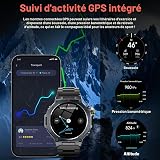 Montre Connectée Homme Femme GPS, 1.43" AMOLED Militaire Smartwatch Compass - 5