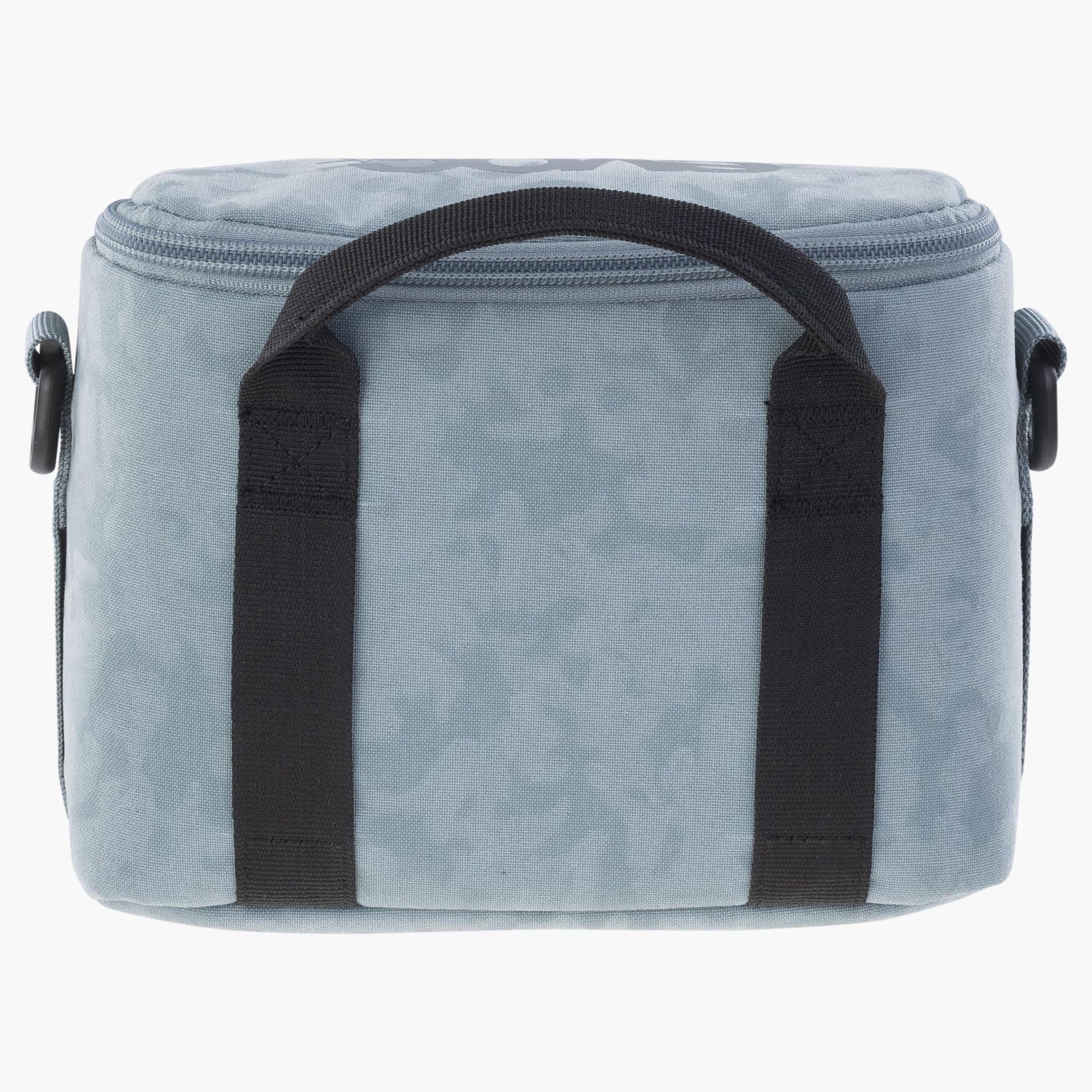 EVOC CB 3 torba fotograficzna na ramię (wodoodporna komora, wytrzymały materiał zewnętrzny niezawierający Pfc, w tym suwak T, wymiary: 10 x 14 x 20 cm, pojemność: 3 litry), stalowy