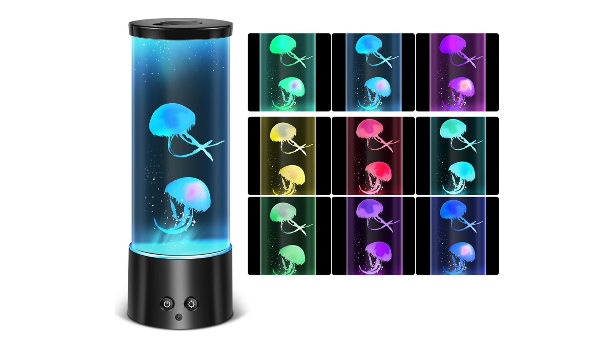 LED Jellyfish Lamp Aquarium Lights With 7 Colors Changing USB/Battery Operated Jellyfish Night Light Fantasy Jellyfish Lamp Realistic Jellyfish Tank Mood Lights For Living Room Bedroom Decor - View #7