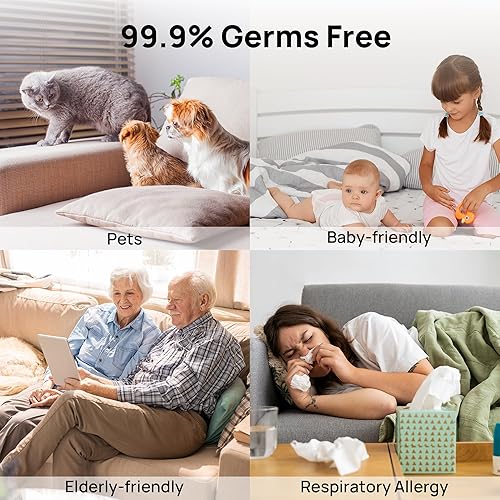 Miniatura 6 de TURBRO Humidificador de vapor de acero inoxidable 304 de 4 l1 galón, humidificador de niebla cálida para dormitorio, bebé, salida de 16.9 fl ozh,