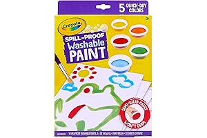 Crayola Spill Proof Paint Set: Creative Expression with a Mess-Free Guarantee for Ages 3-5