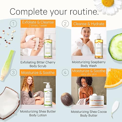 Miniatura 7 de Tree to Tub Jabón corporal cítrico y loción para piel seca y piel sensible, pH equilibrado, hidratante, gel corporal sin fragancia, loción para piel