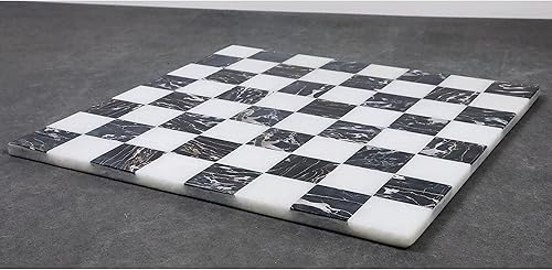 Miniatura 9 de Royal Chess Mall - Tablero de ajedrez de lujo de piedra de mármol sin bordes de 15 '' - Lapislázuli azul y blanco