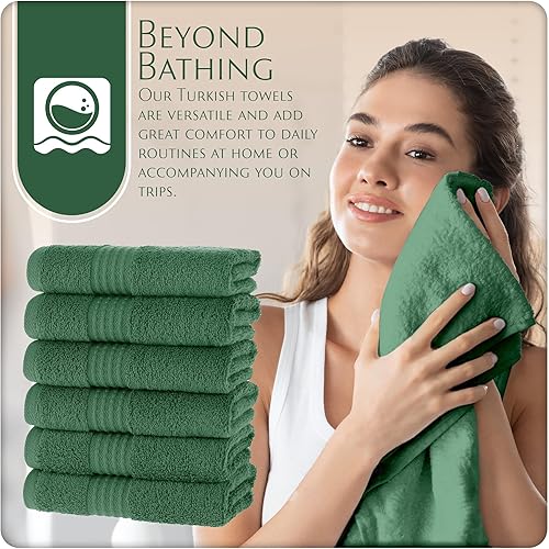 Miniatura 5 de Basics - Toallas de lavado de alto rendimiento con lazo para colgar. Tamaño estándar americano de 13 x 13 pulgadas. Suave, duradera, duradera y