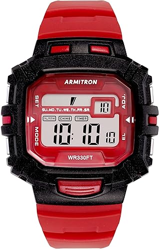 Armitron Sport Men's Digital Chronograph Resin Strap Watch, 408244