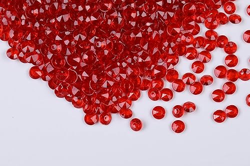 Miniatura 17 de 1000 piezas de gemas acrílicas de plástico, diamantes acrílicos falsos, cuentas de relleno de jarrón, cristales de diamantes sintéticos, joyas